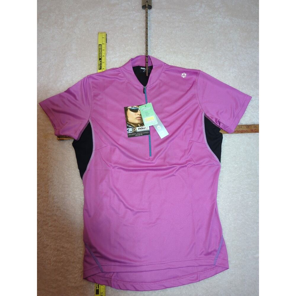 AGU Brand NWT Short Sleeve bike Women Cool Dry Cycling/Athletic xl dri-tech